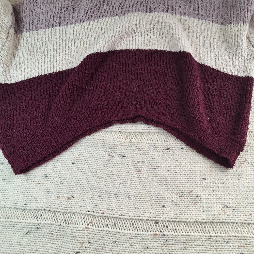 Colorblock Sweater - Purple and Cream - Picture 8 of 8